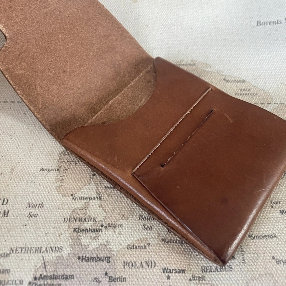 Loyal Stricklin The Johnny Wallet
Tobacco Minimalist Leather Card Cash Holder